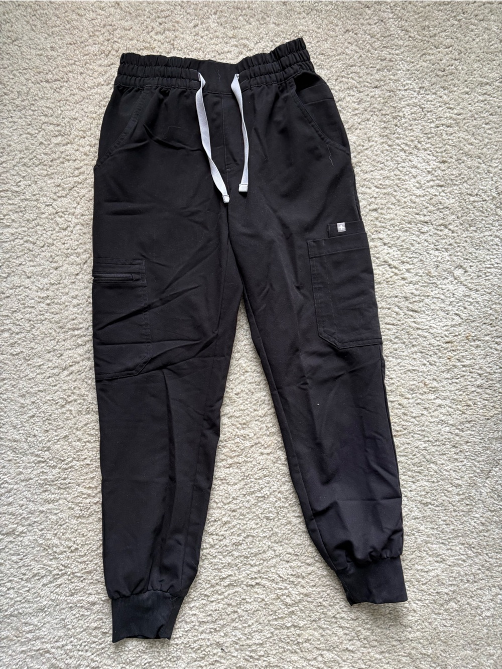 FIGS black Uman Joggers with Drawstring